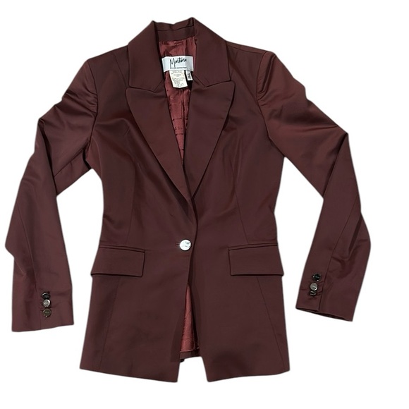 Claude Montana Maroon Blazer Women's E34 Made in Italy - Picture 5 of 8